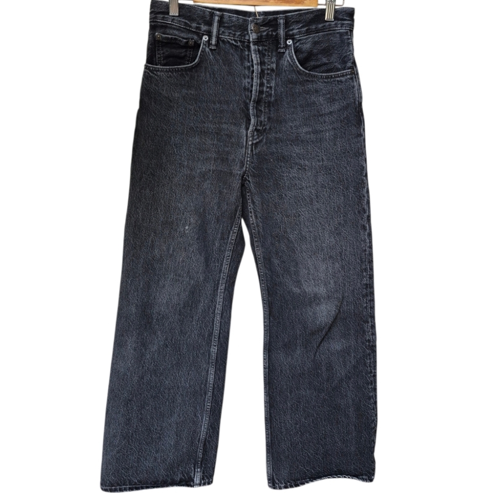 ACNE Studios Loose Fit Wide Leg Jeans Black Size 26